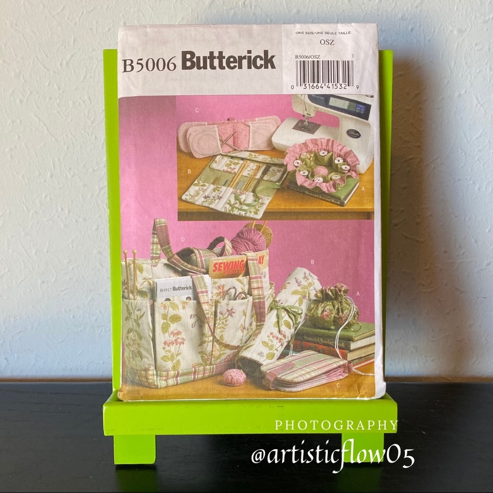 NEW Butterick B5006 Sewing & Knitting Tote Pattern